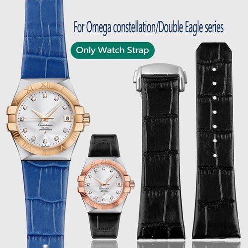 Leather watch strap for omega - strap,