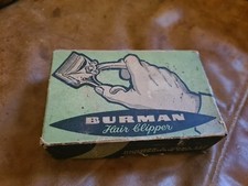 Boxed Burman Hair Clippers Vintage Hair Styling retro prop