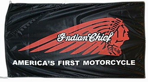 Large indian chief flag - large,