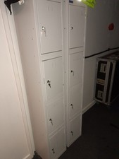 4 Door Steel Lockers 1850mm H x 380mm W x 450mm D approx   Used x 2