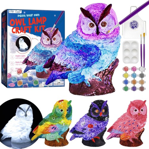 Paint your own owl lamp - your,