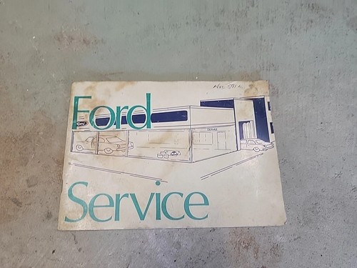 Mk1 escort ford service plan - service,