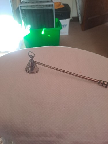 Silver plated bell candle - silver,