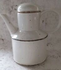 Vtg Coffee Tea Pot Midwinter Stonehenge Creation Retro Fleck Brown White 20cm Gd