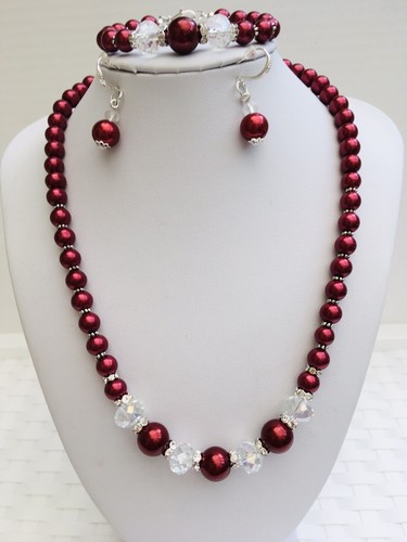 Necklace bracelet earrings set - bracelet,