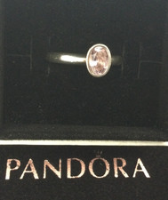 Genuine PANDORA Amethyst Ring Size 52 925 Silver Tied Together 190150PAM & Box