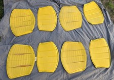 4 bertoia side chair original vinyl covers yellow
