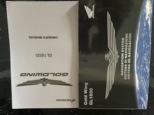Honda Gl1800 2012 Onwards genuine Owners Manual And Sat Nav User Manual.