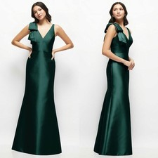 ALFRED SUNG Satin Gown Size 16