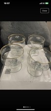 Set Of 4 Retro Dena Glass