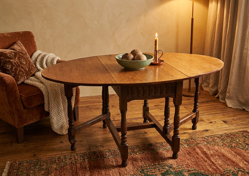 Antique oak gateleg dropleaf - oak,