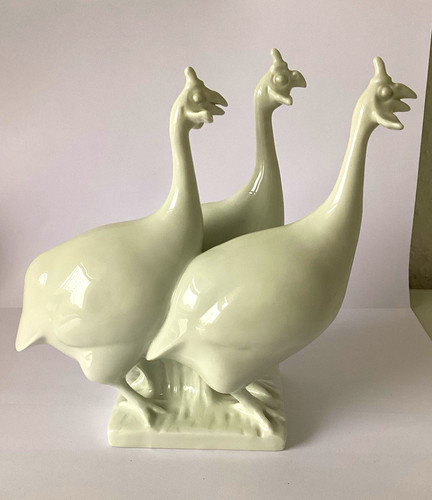 Meissen porcelain triple