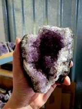 Natural Amethyst Druze Geode Quartz Crystal Cluster 740g BK77 11x10cm XL
