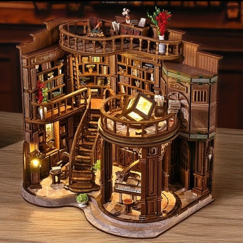 Book nook kit led puzzle - book,