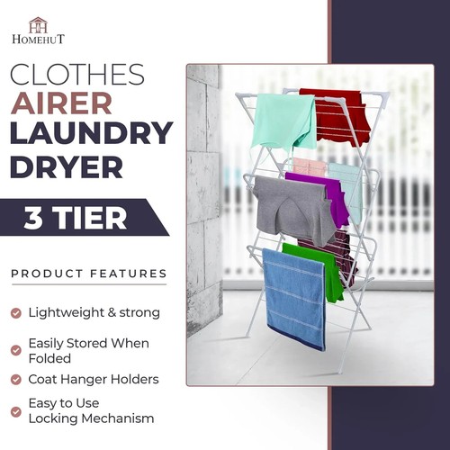 Homehut tier clothes airer - homehut,