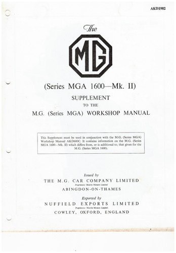 Mga 1600 mk2 supplement - mk2,