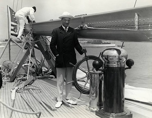 Harold vanderbilt shown the - shown, at