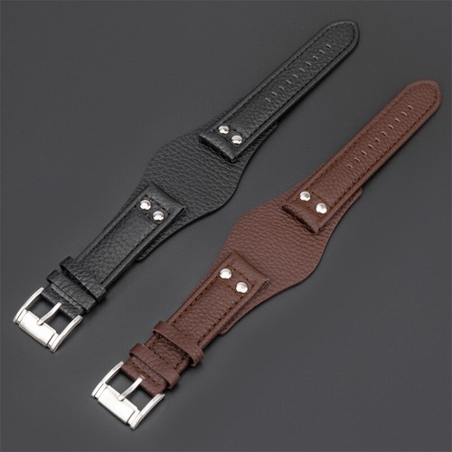 22mm leather watchband - 22mm,