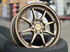 NEW 15x6.5J AOW CE28 CR Flow Formed 4x100 (4 Wheels) HONDA Civic EK EG Bronze