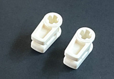 Lego 2x Technic, Axle and Wire Connector White 49283 NEW 