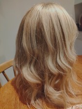 Trendco Human Hair Wig - Blonde Hair 