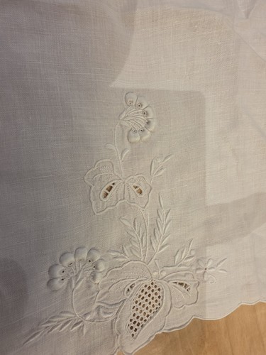 Handmade vintage tray cloth - vintage,