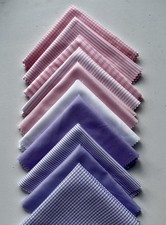 10x Pink lilac 10” Cotton