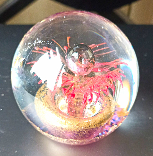 Glass paperweight decorative - glass,