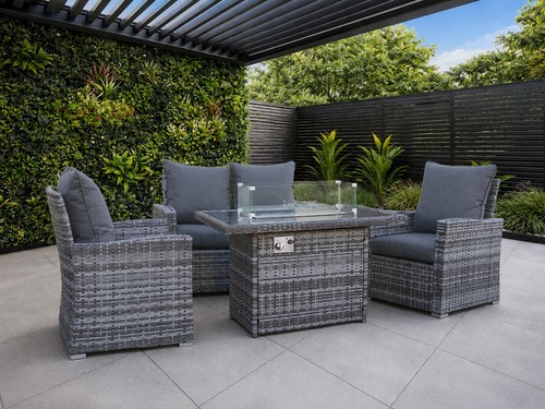 Rattan garden furniture set - set, 4