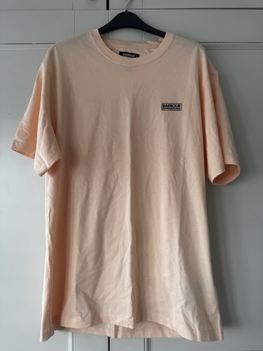 Barbour men peach shirt - t,