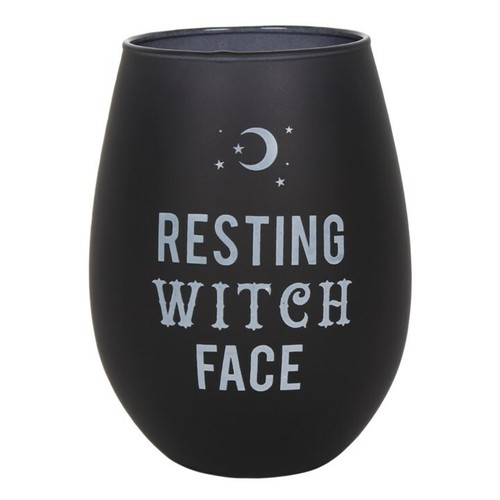 Resting witch face - face, stemless