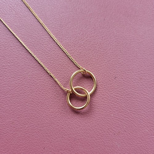 Gold tone necklace snake - , chain