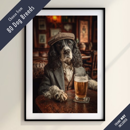 Funny dog drinking - drinking, beer
