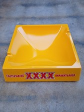 CASTLEMAINE XXXX ASHTRAY YELLOW MELAMINE PLASTIC CLASSIC PUB HOME BAR MAN CAVE
