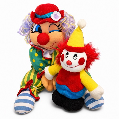 Vintage clown rag doll - vintage,