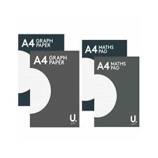A4 Graph Paper Maths Exercise Book Square School Office Pad