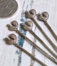 QUALITY Five Sterling Silver Cocktail Sticks 
