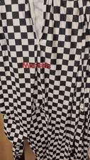 Adult Black & White Check Morphsuit Chequered Fancy Dress Costume Festival L