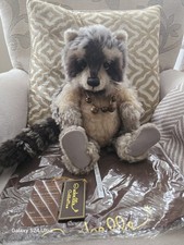 Charlie Bears TREETOP Racoon Isabelle Lee 2015 Collection Rare Retired With Tags