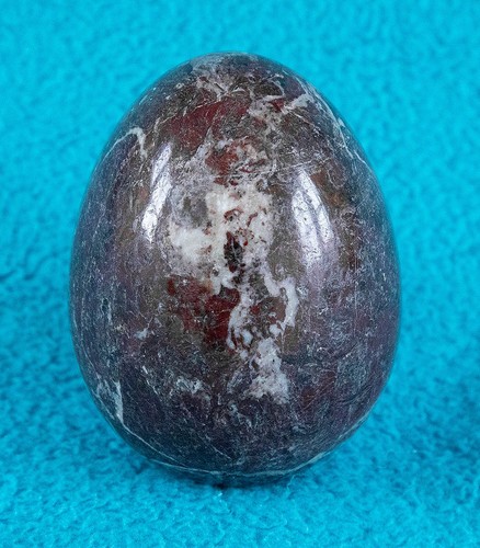 Red jasper polished egg - red,