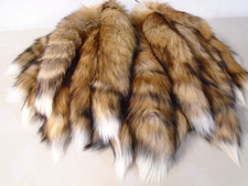 Red Fox Tail with Keychain