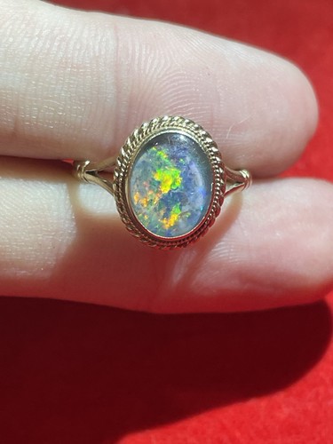 9ct gold antique - , triplet