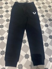BNWT True Religion Black Jogging Bottoms Boys Age 14 years Size Large