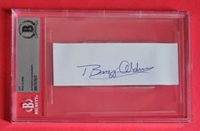 BUZZ ALDRIN SIGNED CUT BAS