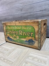 VTG Wooden Soda Crate Green