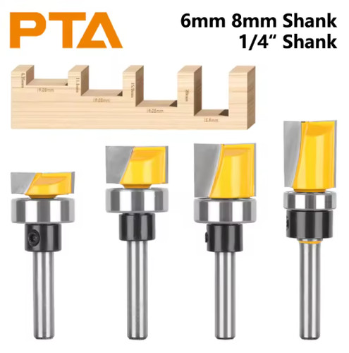6mm shank straight flush - shank,