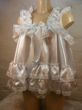 sissy ADULT baby dress satin