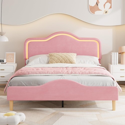 Queen size upholstered - upholstered, bed
