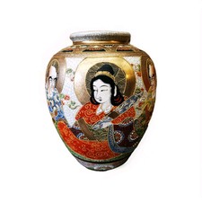 LARGE ANTIQUE JAPANESE SATSUMA