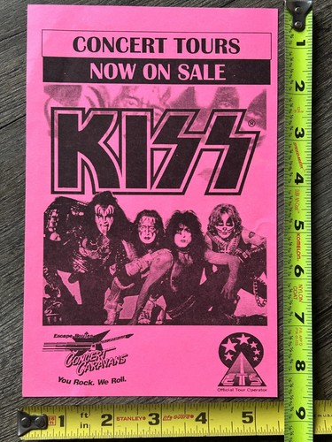 Kiss handbill concert flyer - kiss,